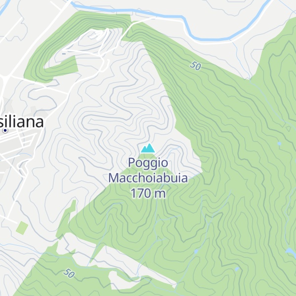 Map of Poggio Macchoiabuia