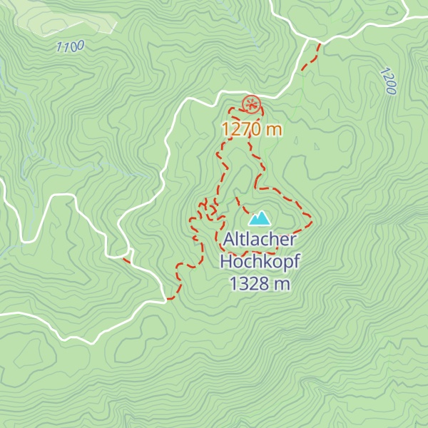 Map of Hochkopfhütte 1299m