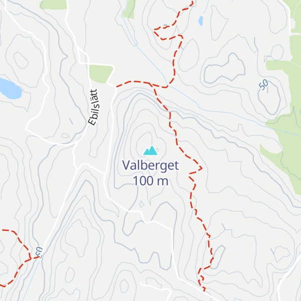 Map of Valberget