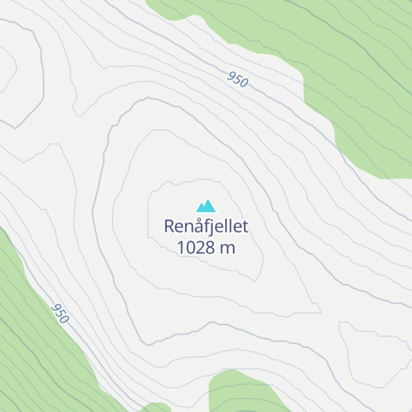 Map of Renåfjellet
