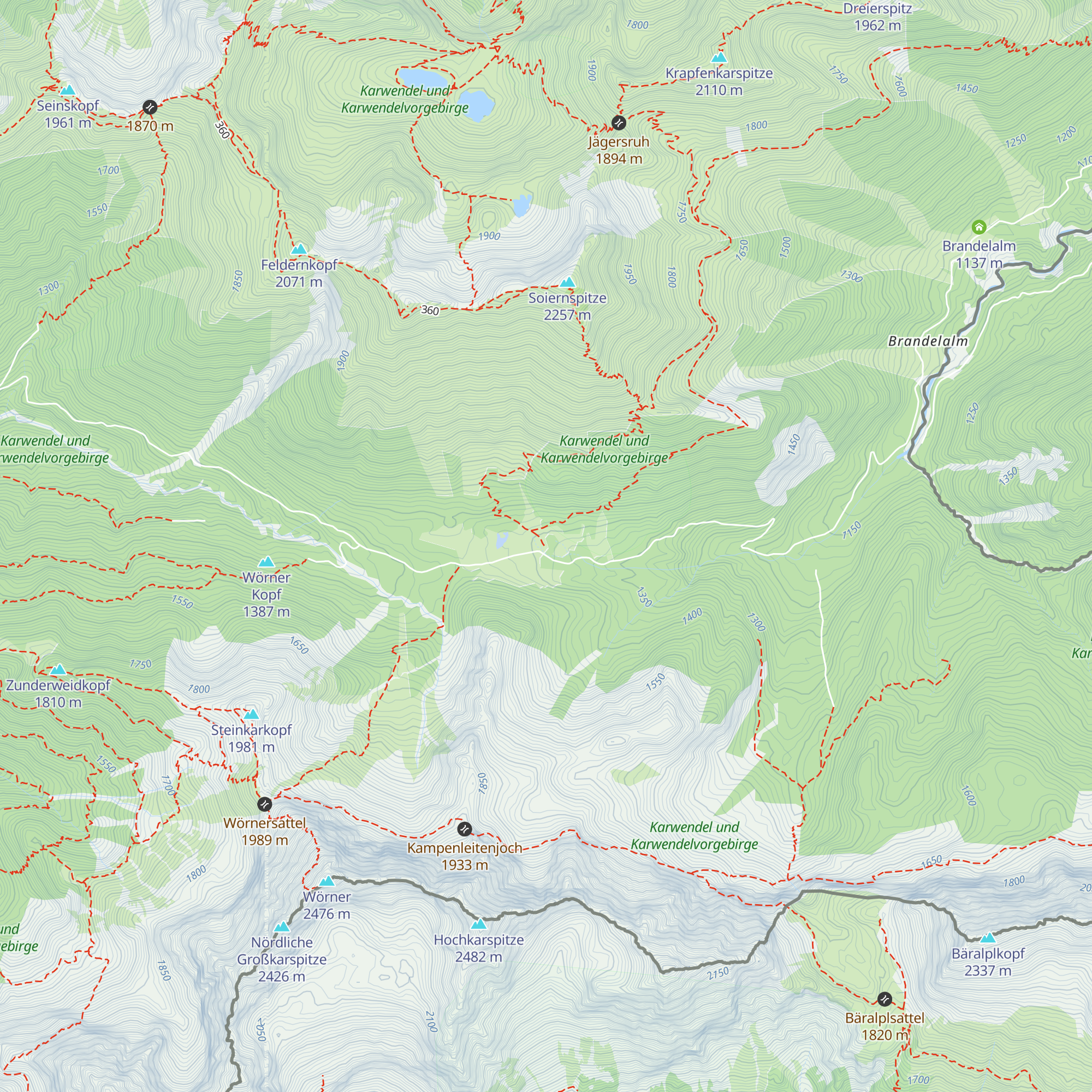 Vereiner Alm map