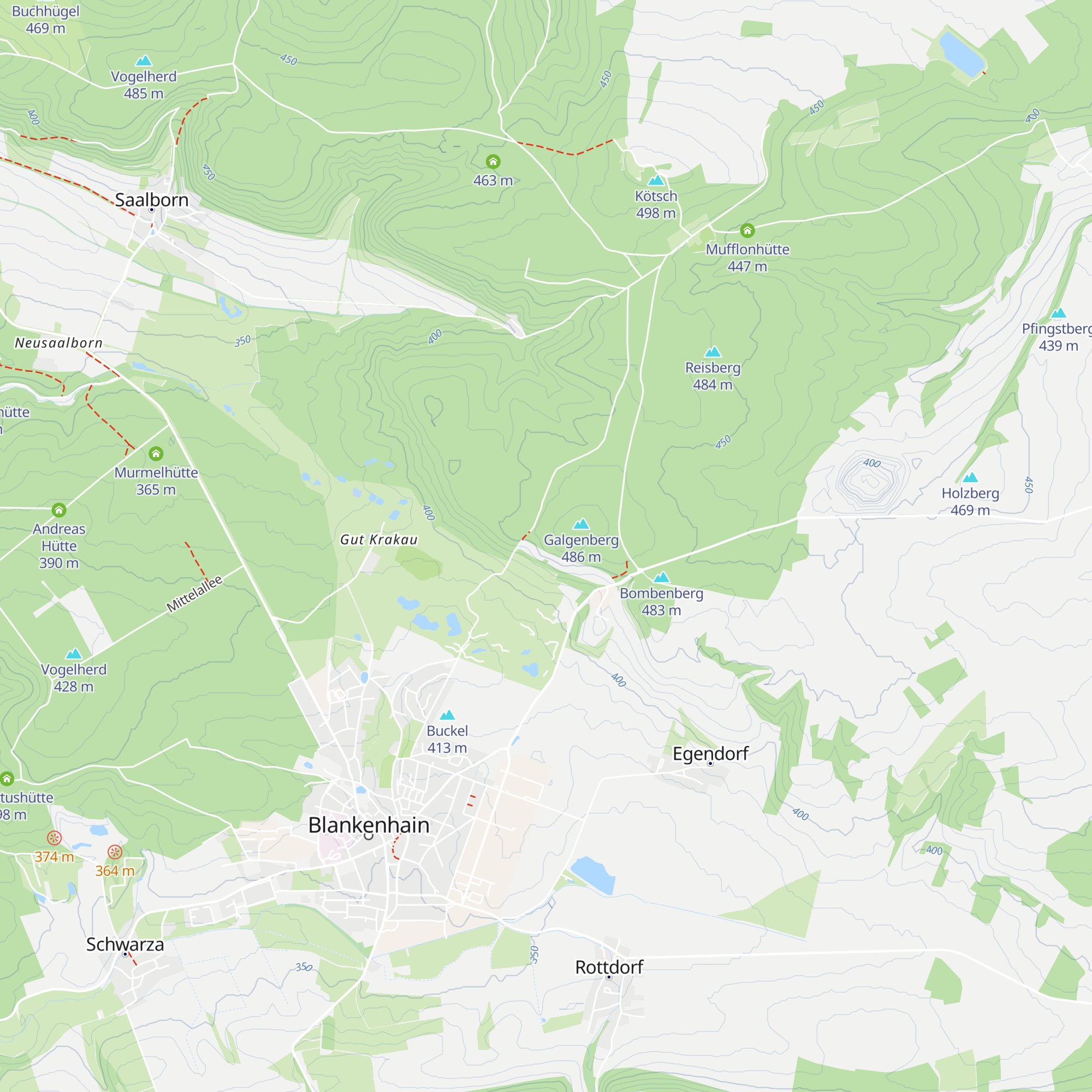 Kalkberghütte map