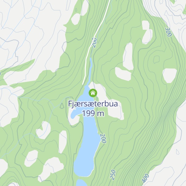 Map of Fjærsæterbua