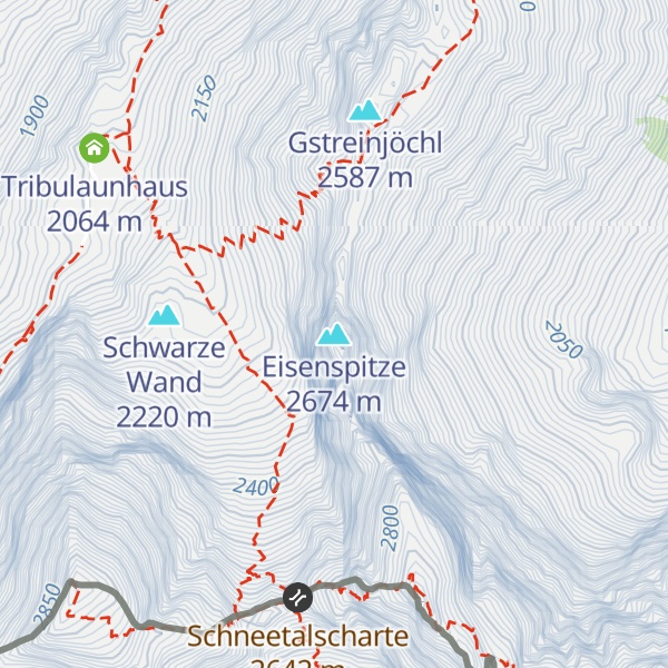 Map of Eisenspitze