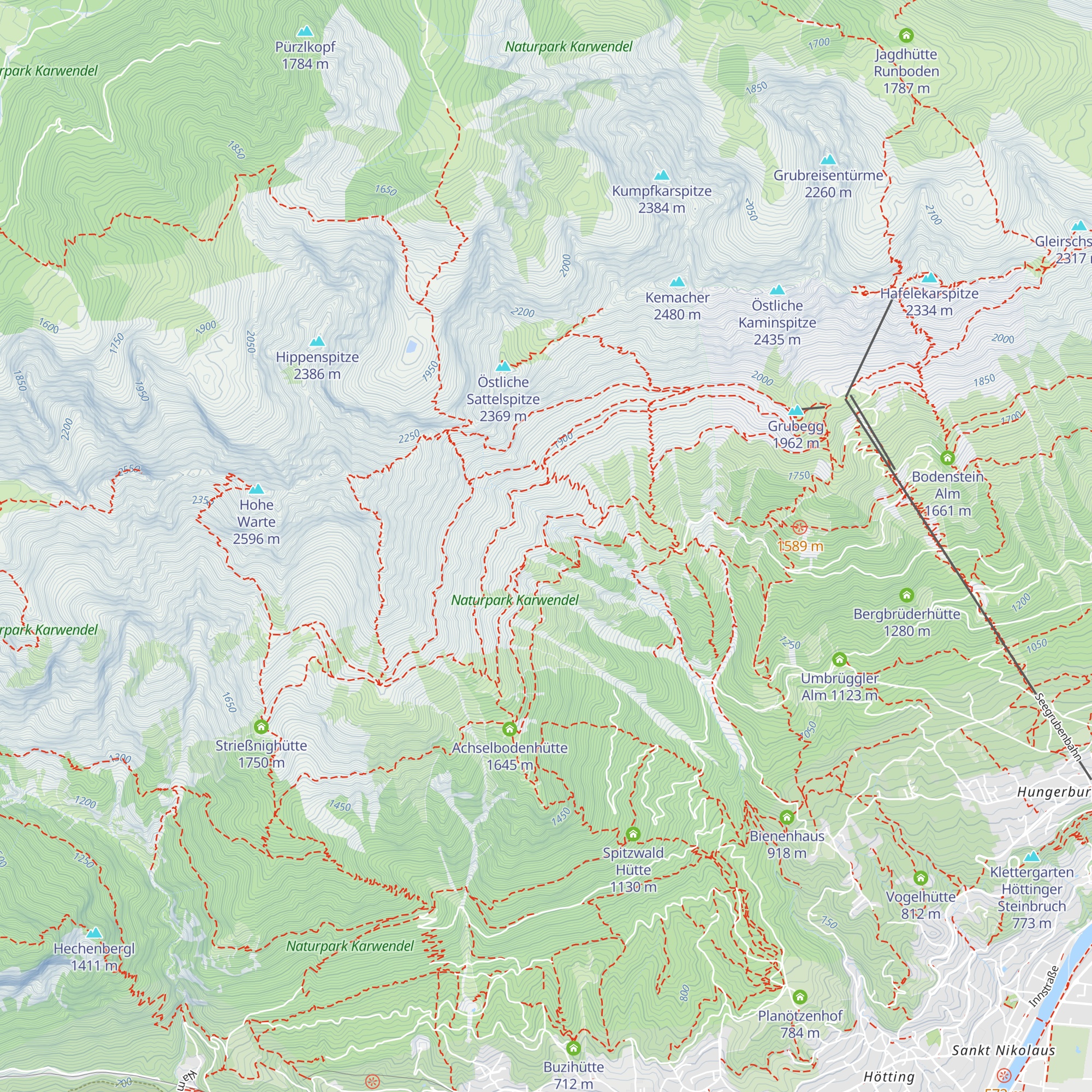 Schaferhütte map