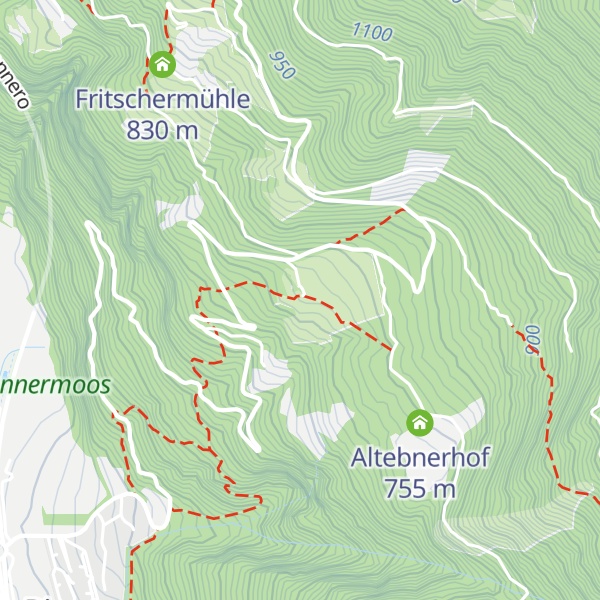 Map of Albergo Rechtebner - Gasthof Rechtebner