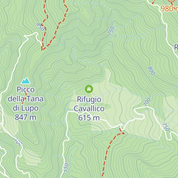 Map of Rifugio Cavallico