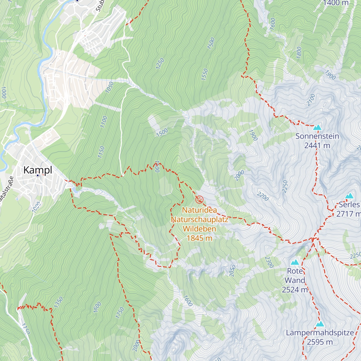 Wildeben map