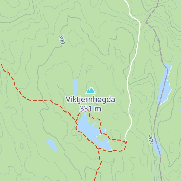 Map of Viktjernhøgda