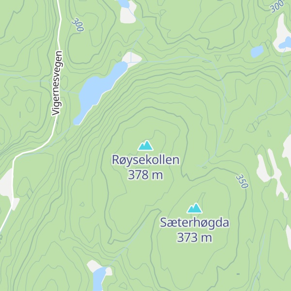 Map of Røysekollen