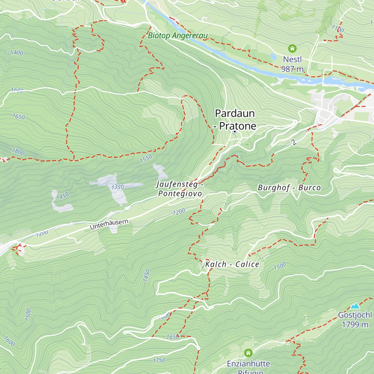 Kasse Gilfenklamm map