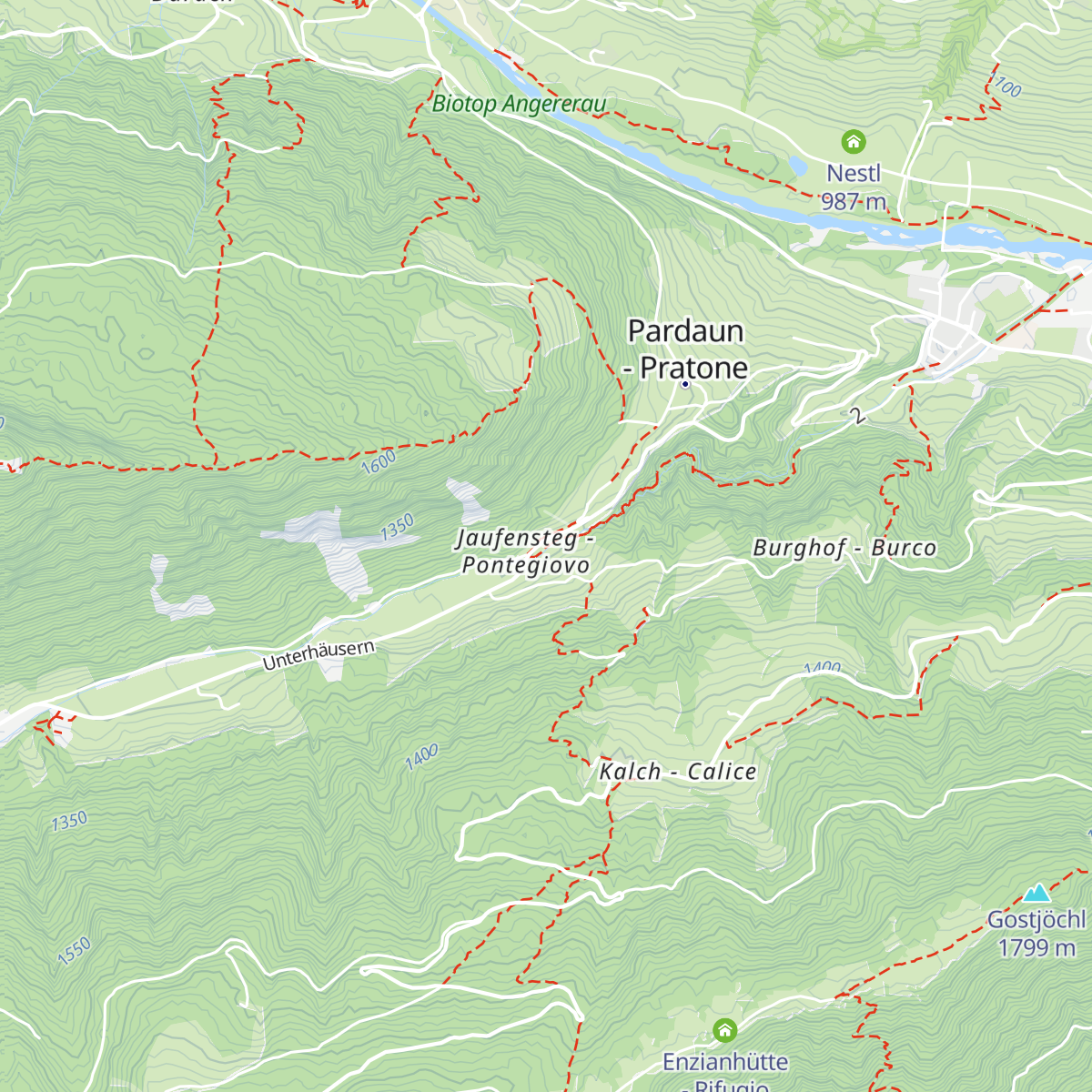Kasse Gilfenklamm map