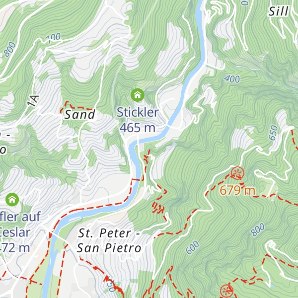 Map of Castel Roncolo - Schloss Runkelstein