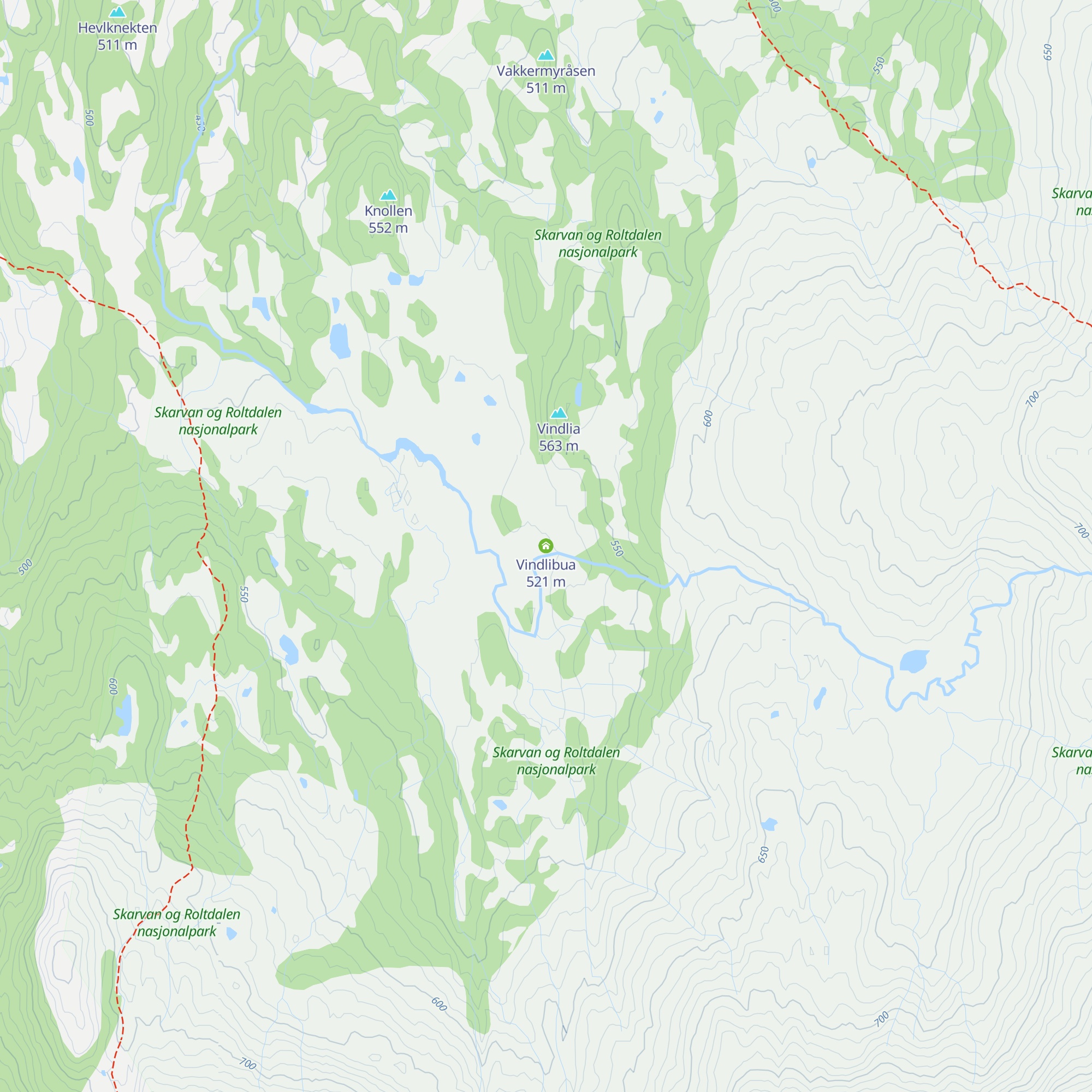 Vindlibua map