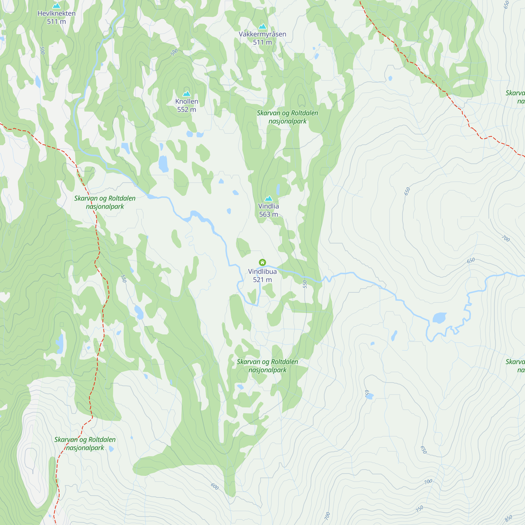 Vindlibua map