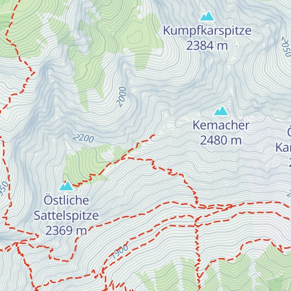 Map of Biwakschachtel/Notlager Nordkette