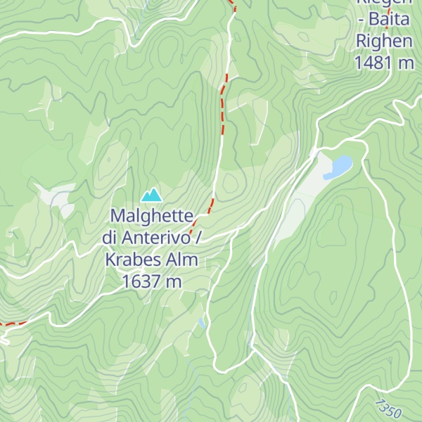 Map of Krabes Alm - Le Malghette