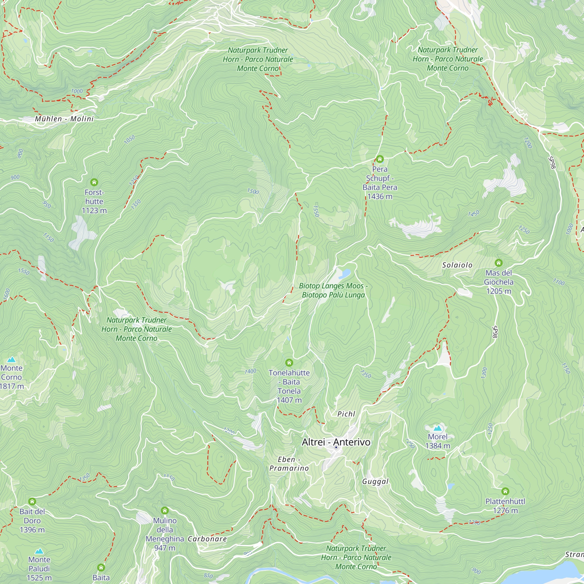 Krabes Alm - Le Malghette map
