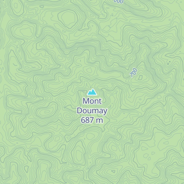 Map of Mont Doumay