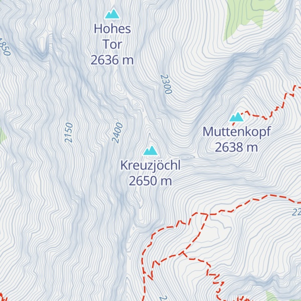 Map of Kreuzjöchl