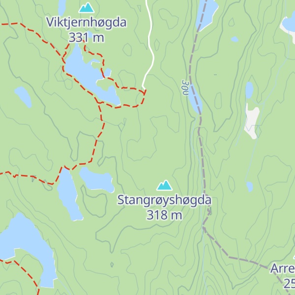 Map of Viktjernåsen