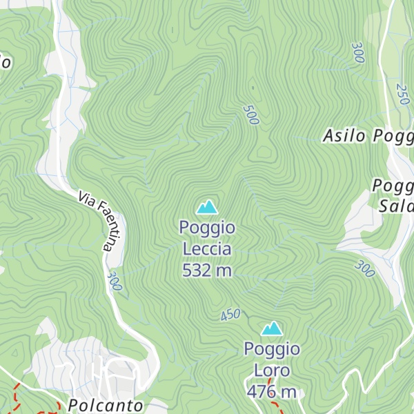 Map of Poggio Leccia