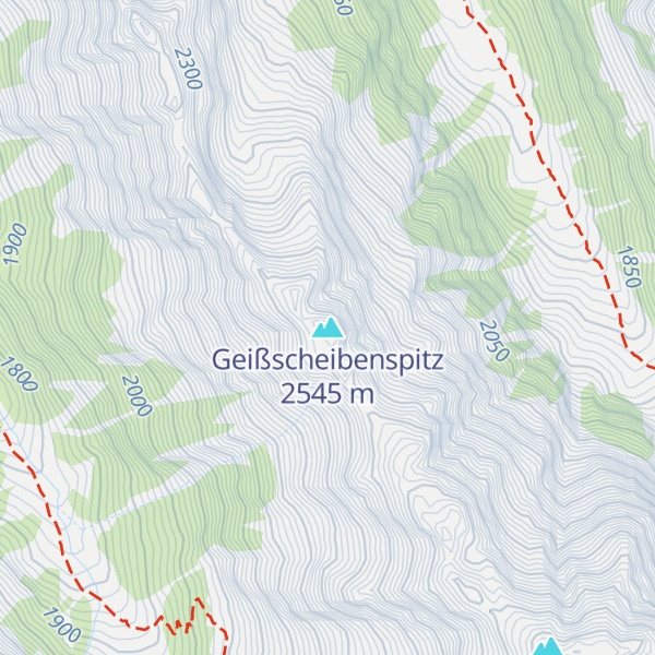 Map of Geißscheibenspitz