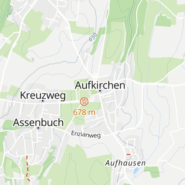 Map of Mittelpunkt Aufkirchner Hügelkreis