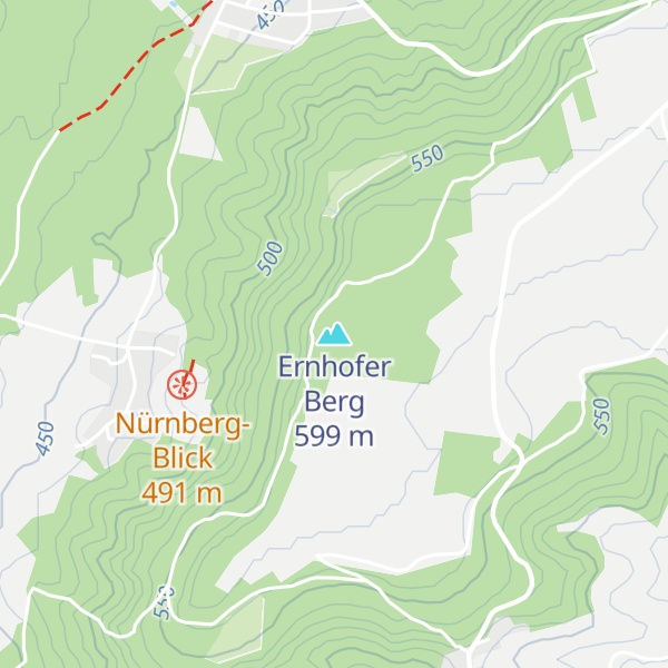 Map of Ernhofer Berg
