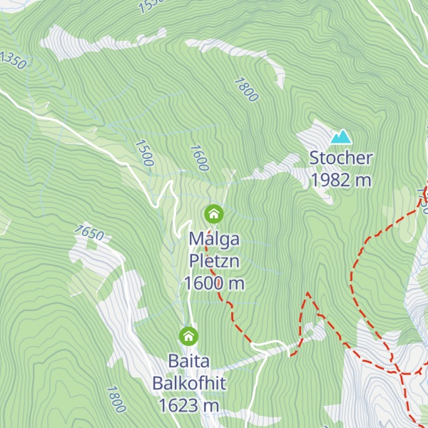 Map of Malga Pletzn