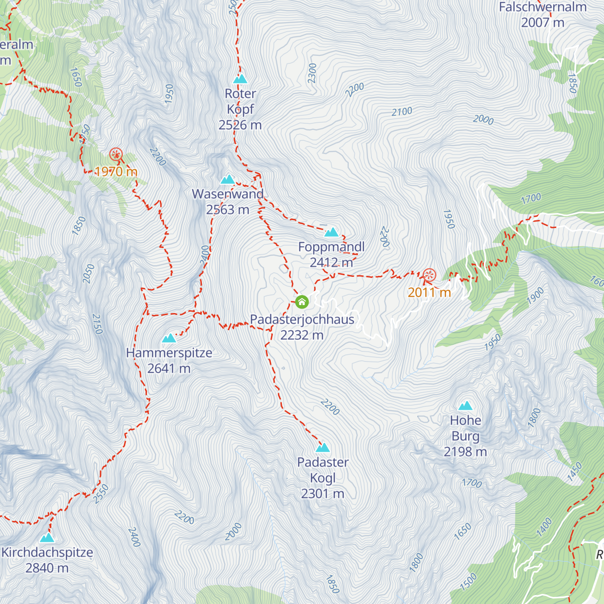 Padasterjochhaus map