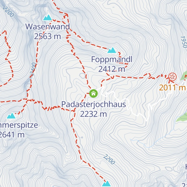 Map of Padasterjochhaus