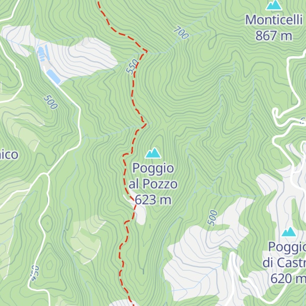 Map of Poggio al Pozzo