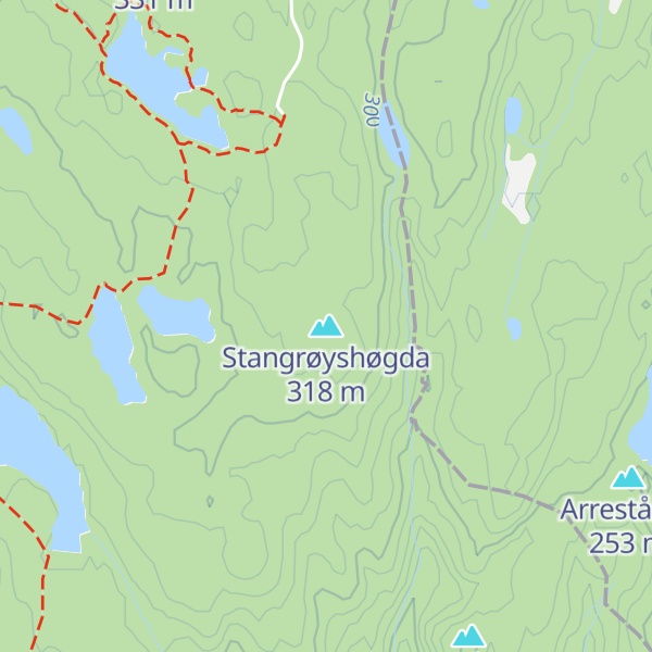 Map of Stangrøyshøgda