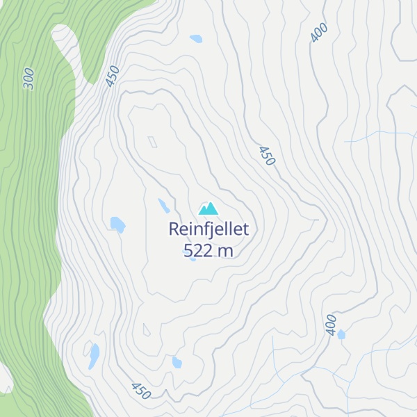 Map of Reinfjellet