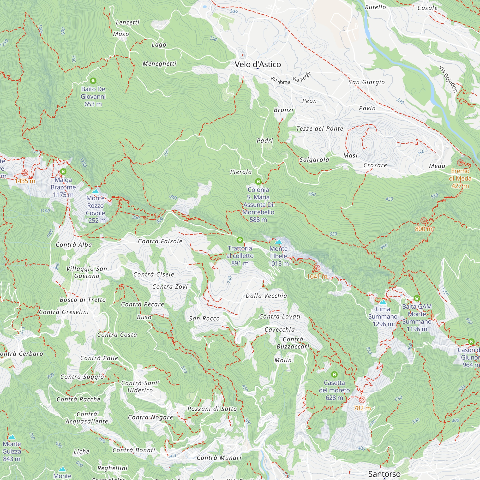 Trattoria al colletto map
