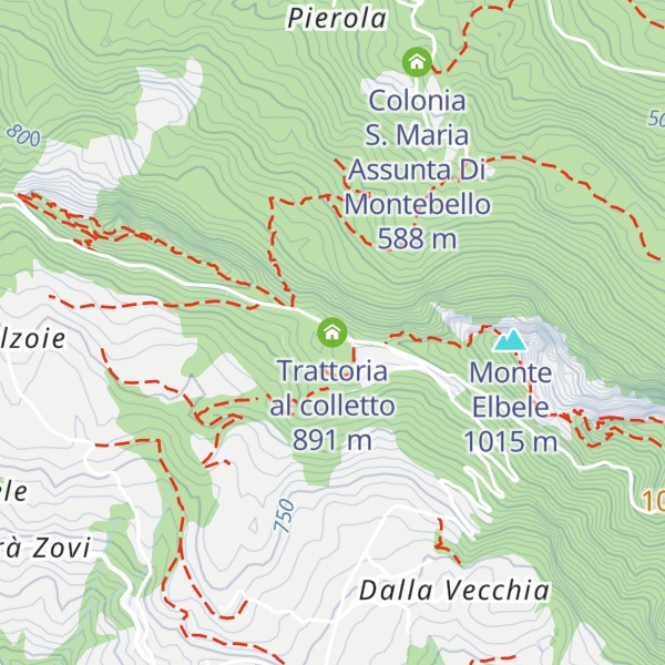 Map of Trattoria al colletto