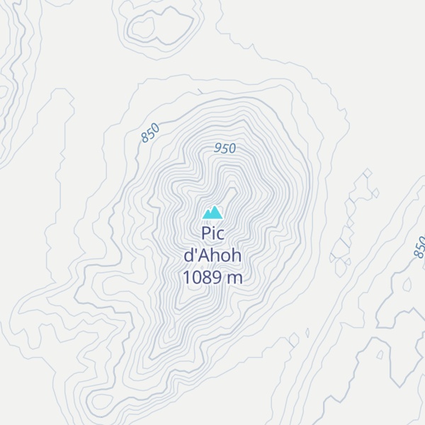 Map of Pic d'Ahoh