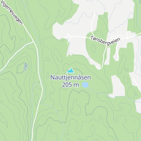 Map of Nauttjennåsen