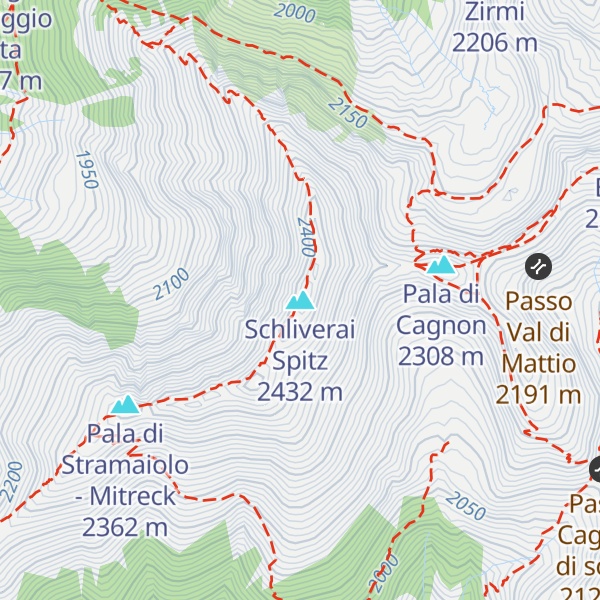 Map of Schliverai Spitz