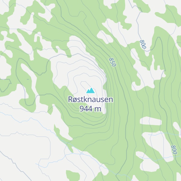 Map of Røstknausen