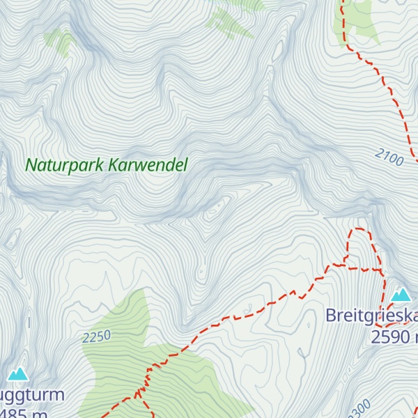 Map of Große Riedlkarspitze