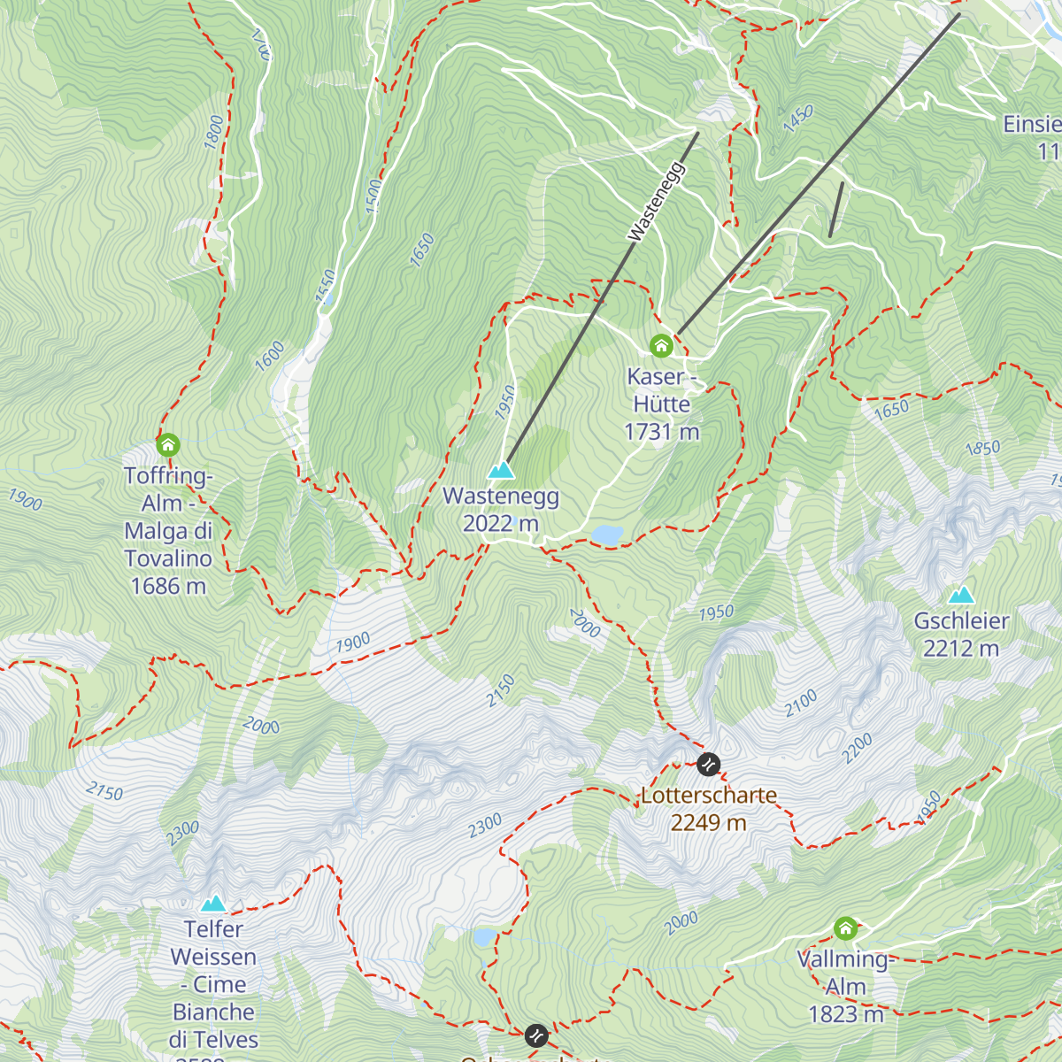 Edelweißhütte map