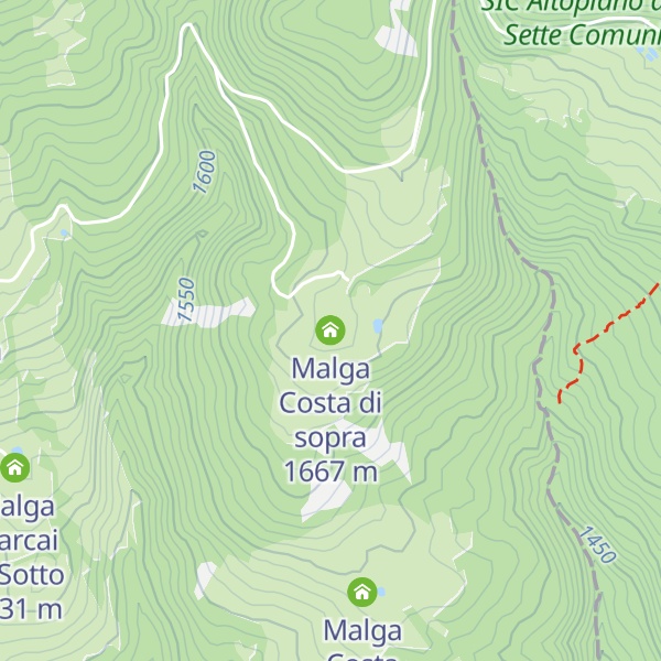 Map of Malga Costa di sopra