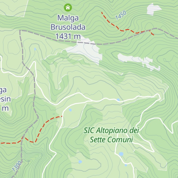 Map of Malga Camporosà