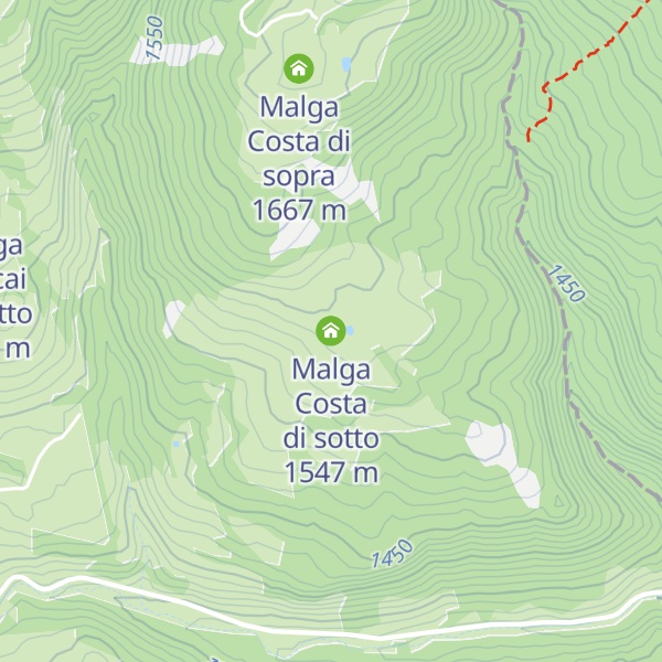 Map of Malga Costa di sotto