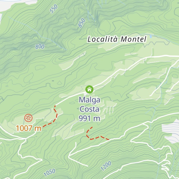 Map of Malga Costa