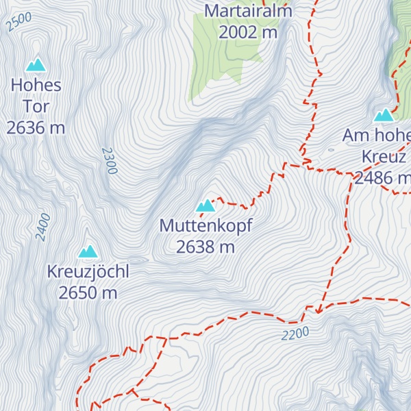 Map of Muttenkopf