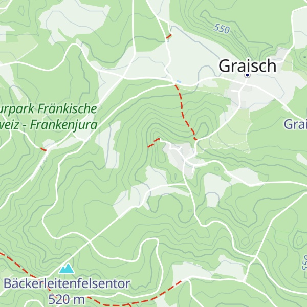 Map of Leienfelser Pfeiler