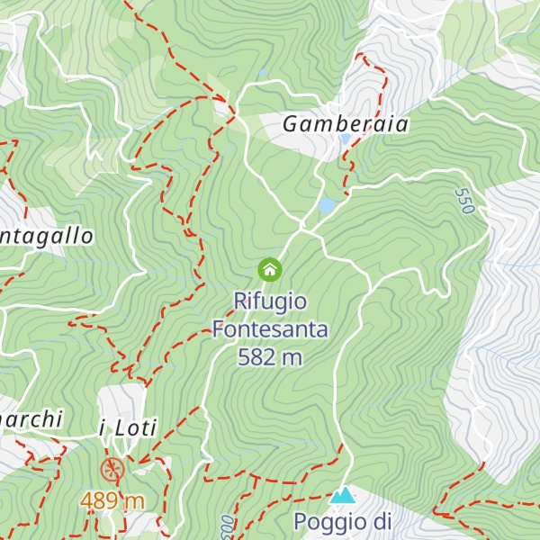 Map of Rifugio Fontesanta
